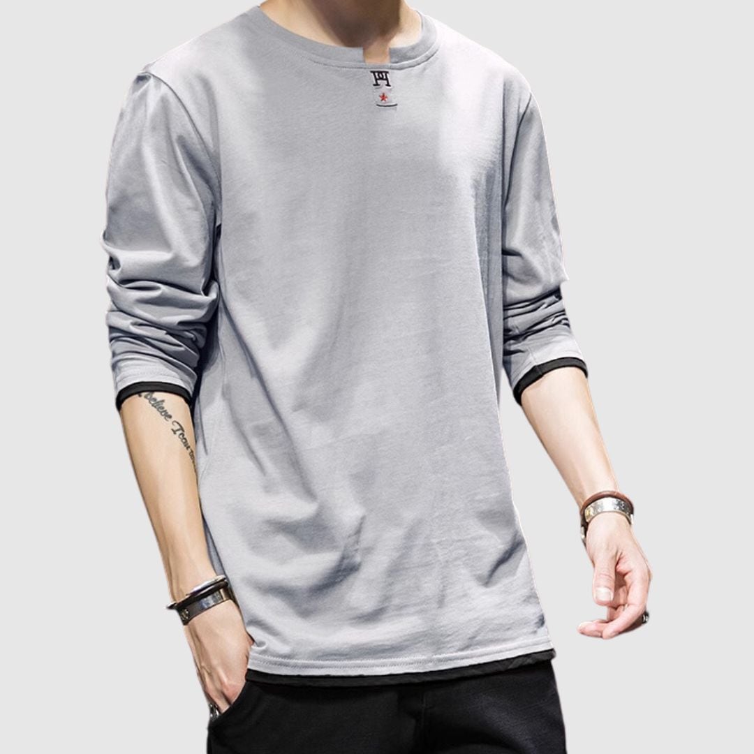 刺繍入り長袖トップス H2181