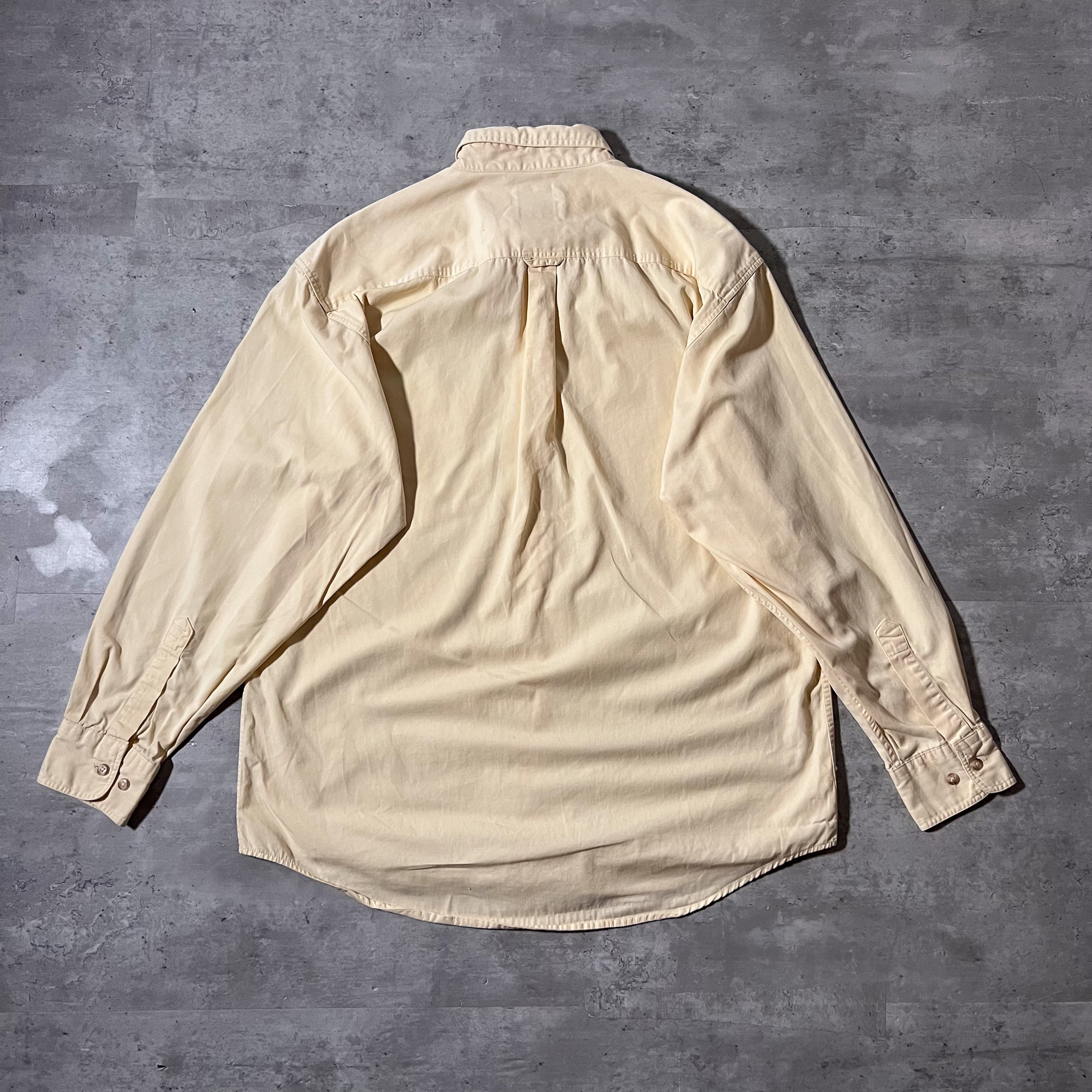 80s-90s “old GAP” light yellow B.D. shirt 80年代 90年代 オールド