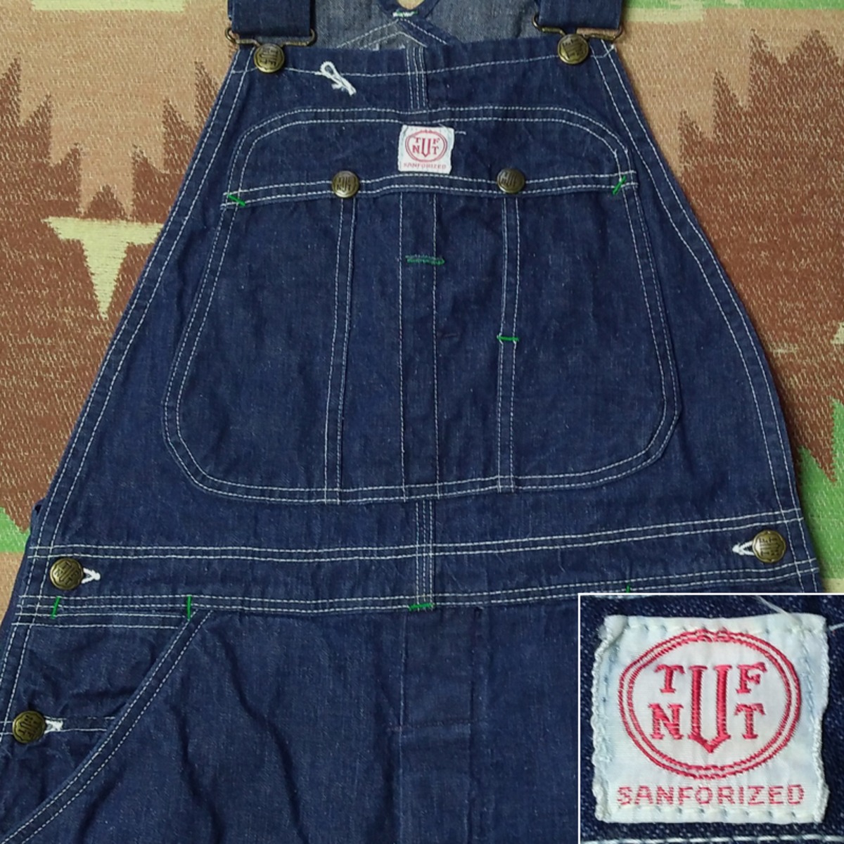 60s TUF-NUT Denim Overalls 実寸W32L35.5 | Wonder Wear ヴィンテージ 