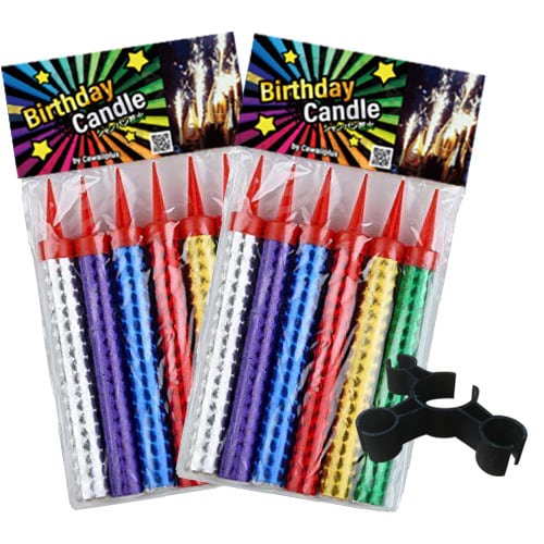 シャンパン花火２袋１２本＋クリップ１個（MIX or GOLD）