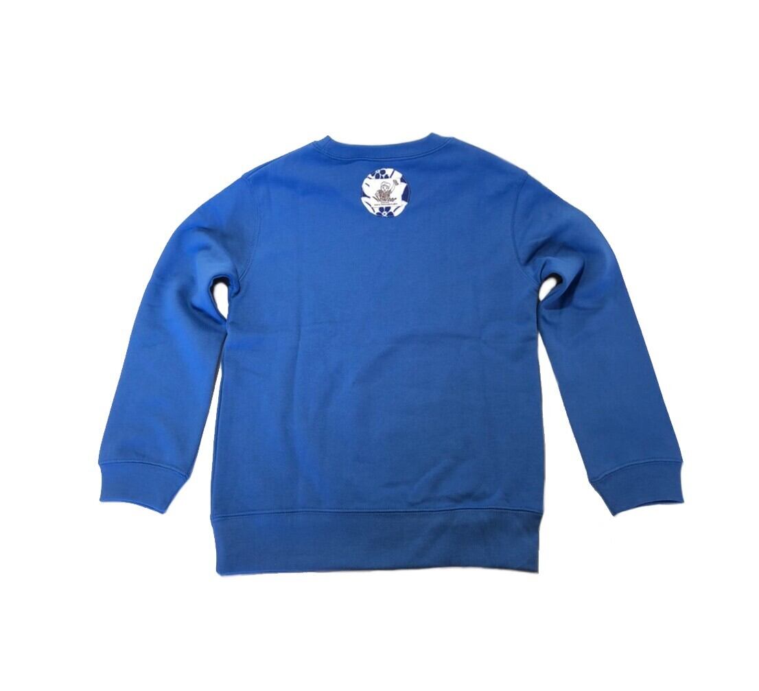 キッズ トレーナー 〜fishing〜 【ブルー／レッド】 サイズ: 110 / 130