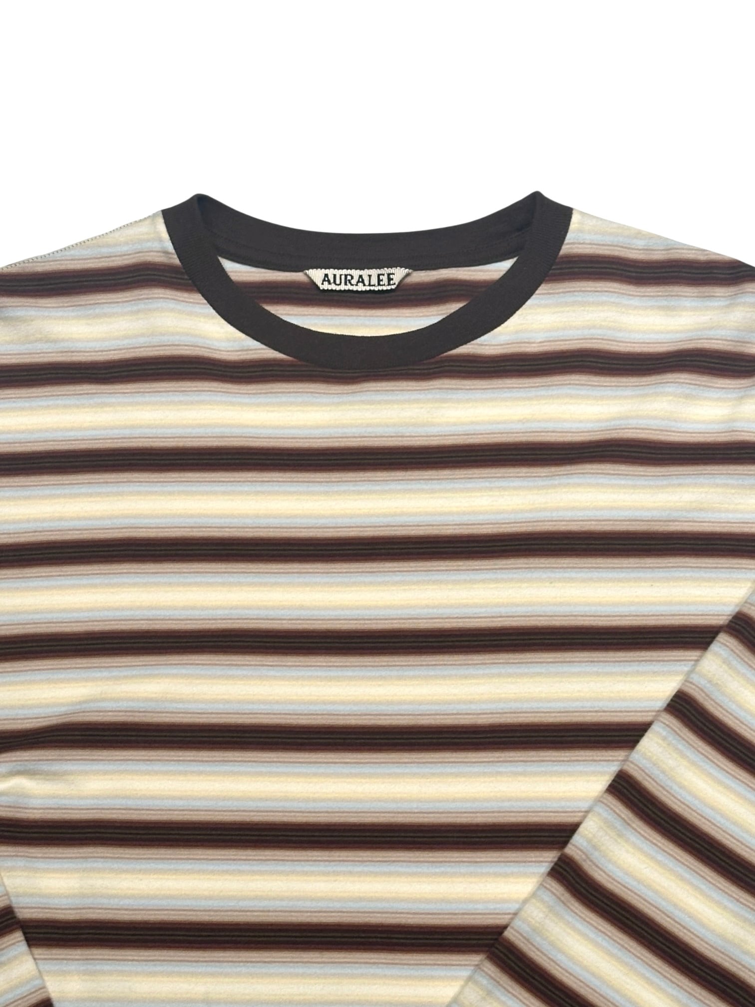 AURALEE  [GRADIENT STRIPE JERSEY L/S TEE]