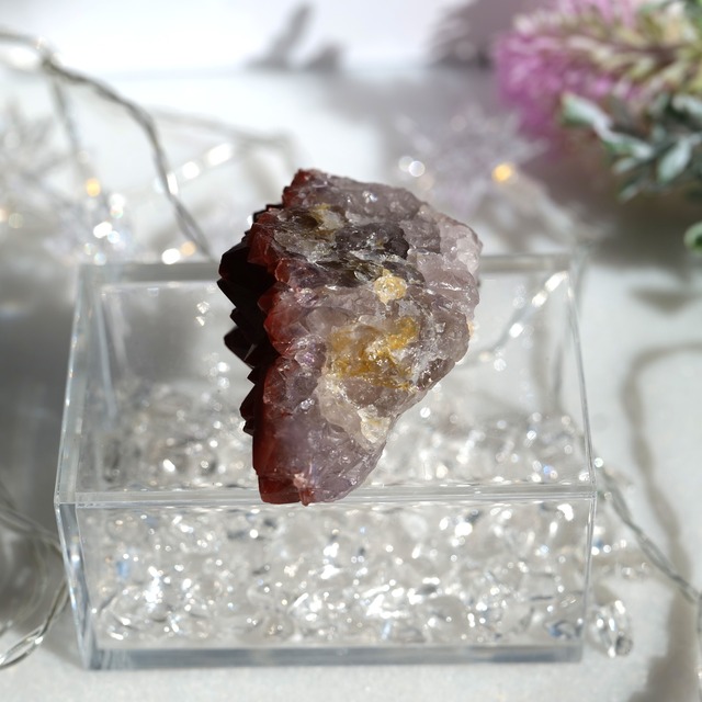 【陰陽を統合し、現実を一気に動かす変容の結晶】 アメトリン・レッドキャップス クラスター G4_2
