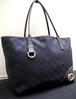◆GUCCI グッチ GG ニューブリットライン キャンバスxレザー切替 トート ハンド バッグ 黒◆ シンプルなトート型で普段使いに便利な定番♪