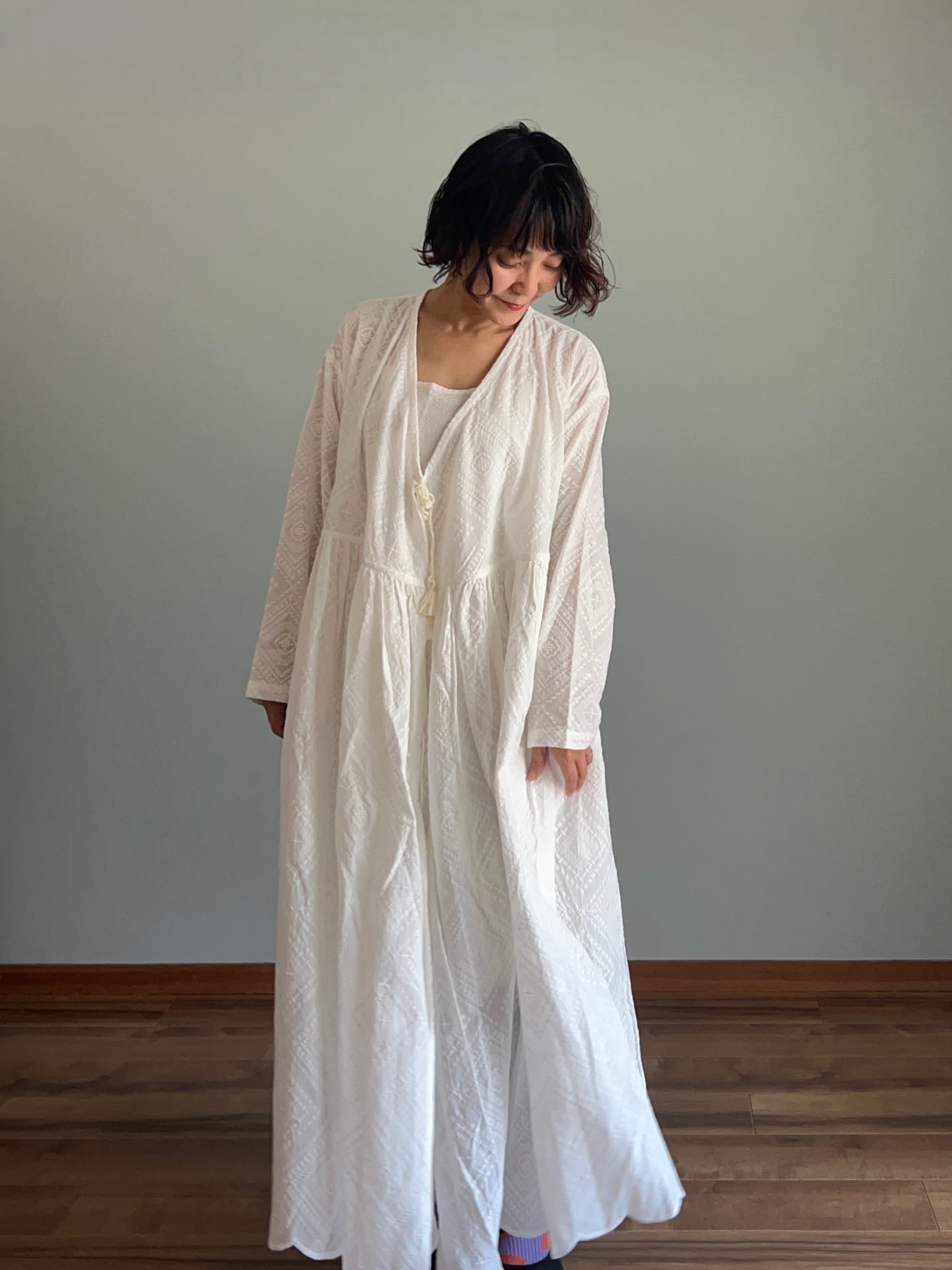 コットンカシュクールドレス | nuu