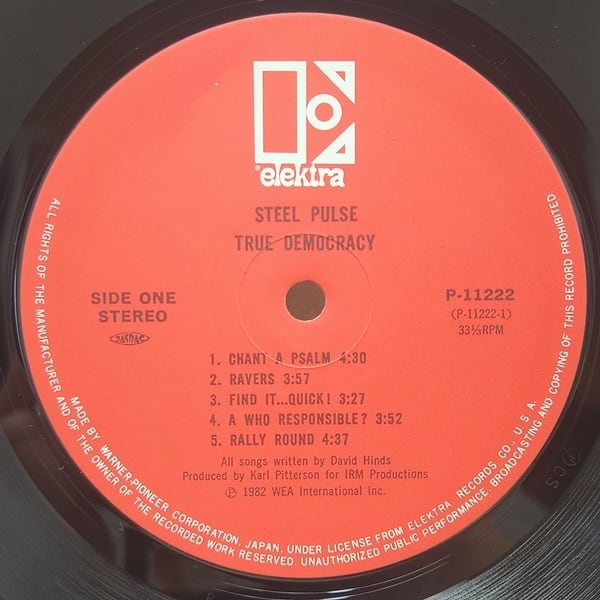 Steel Pulse / True Democracy [P-11222] - 画像3