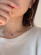 スターポイントフープピアス