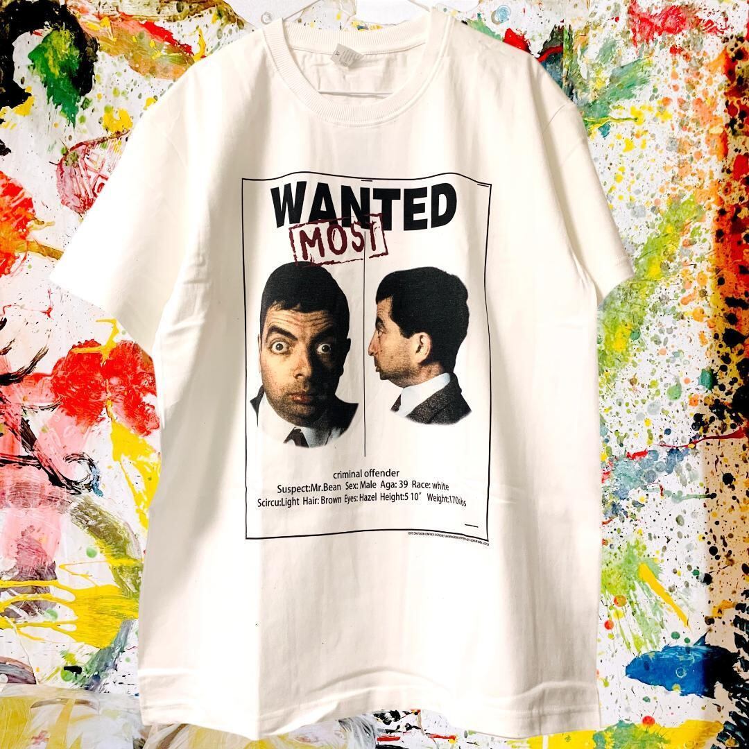 ミスタービーン リプリント Tシャツ 半袖 メンズ 新品 個性的 黒 ミスタービーン リプリント Tシャツ 半袖 メンズ 新品 個性的 黒