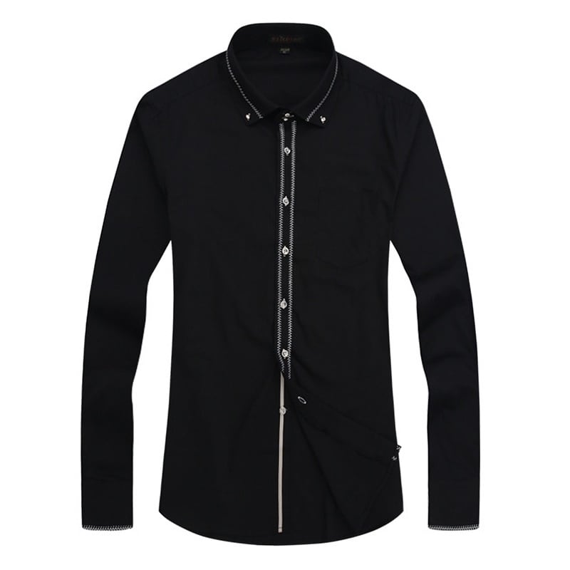 ボタンダウン 刺繍入り ドレスシャツ 3カラー LB0117 | LIBERD / リベルド