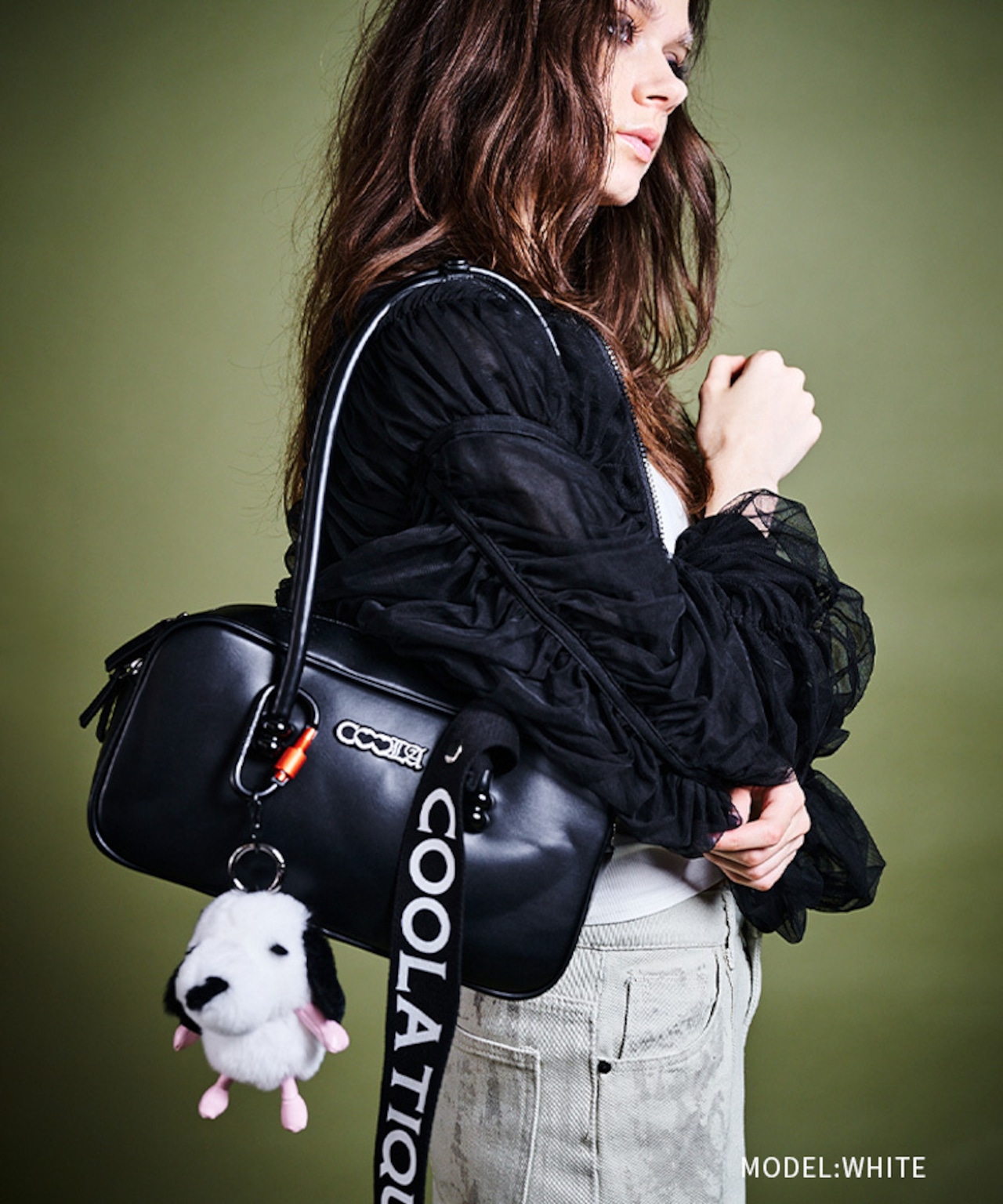 【直営限定ITEM】COOLAファーDOGGYバッグチャーム (WHITE) CQ-47526H