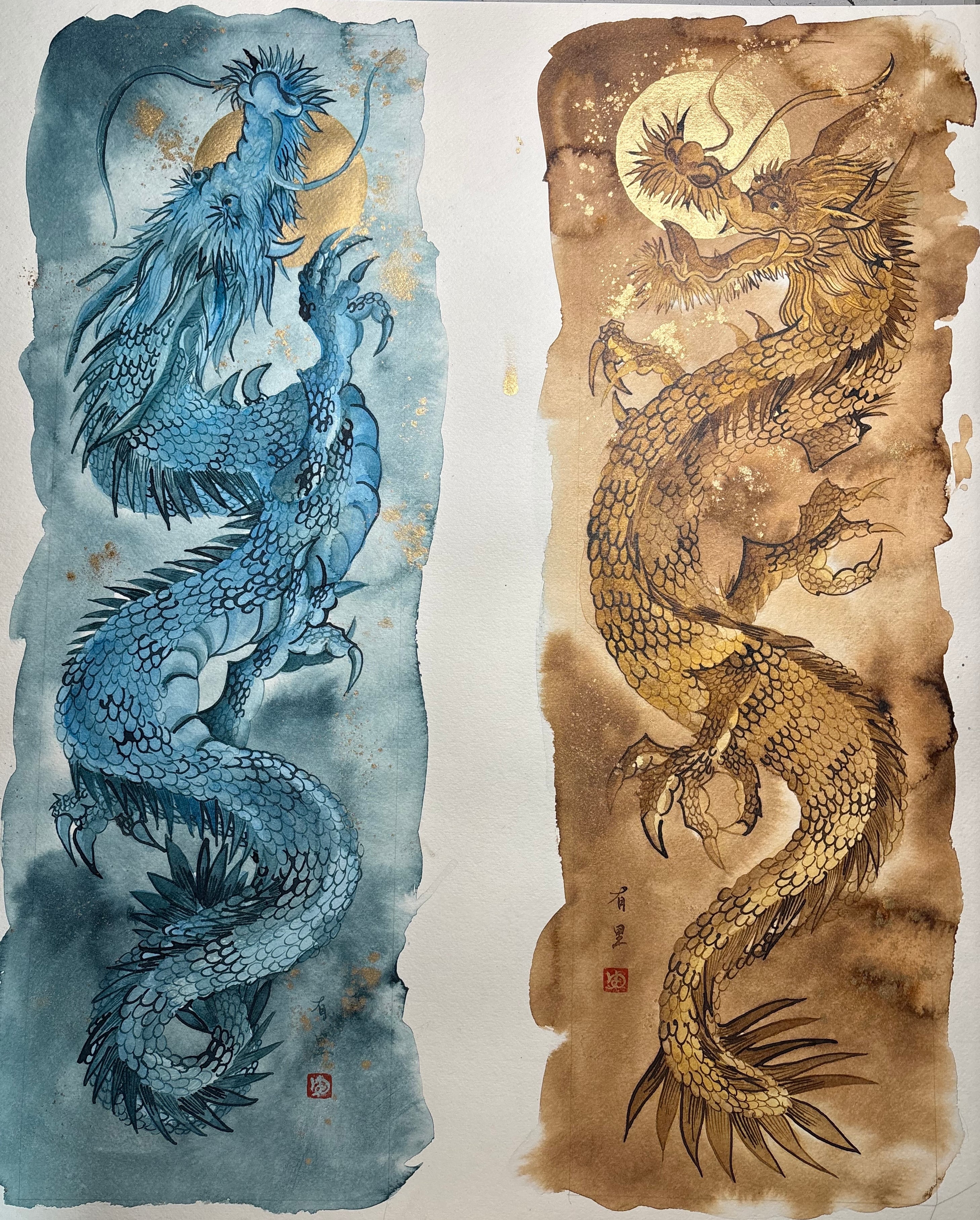 絵画『龍神II』原画 | YURI YOSHINAGA ART SHOP エドマッチョ