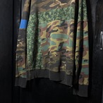 DIESEL カモフラスウェット 迷彩切替 ディーゼル グリーン