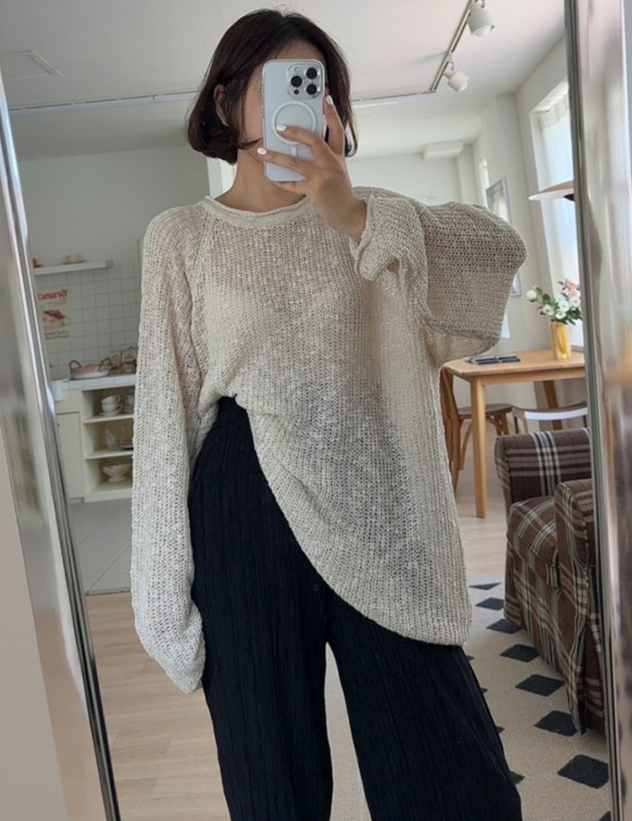 【25aw】Loose Netted Autumn Knit_3colors