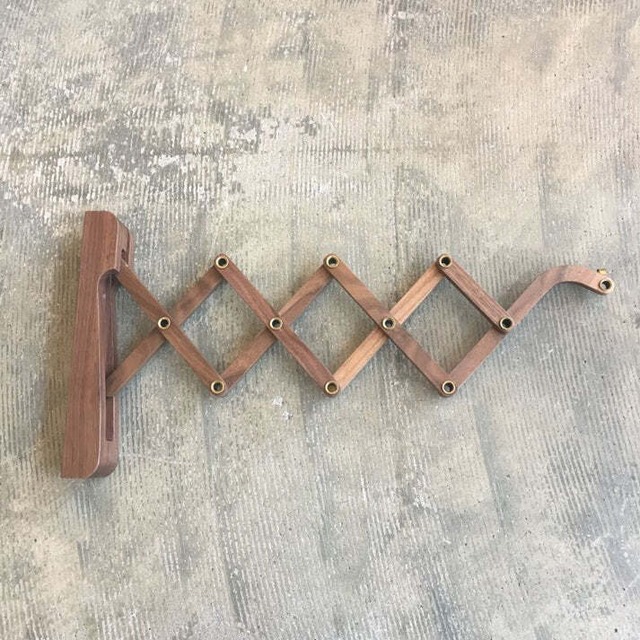 Wood Bracket SCISSOR WALNUT　#272 K2 J0164