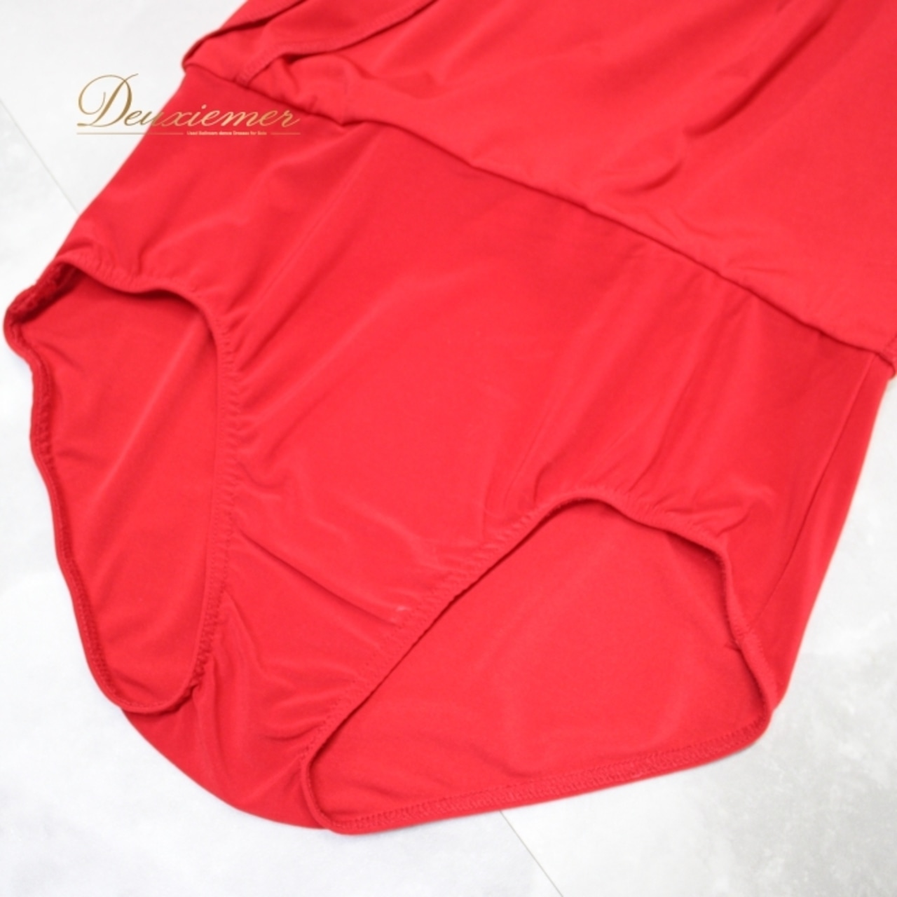 社交ダンス 衣装 スタンダード ラテン スカート レッスンウェア Cuple by T.D.F. TAKA DANCE タカダンス レッド系 赤 派手 スカート 社交ダンス衣装 伸縮性 レディース ダンスウェア フレアスカート インナーパンツ付き Mサイズ ポリエステル ポリウレタン 赤色 フォーマル 練習着 踊りやすい