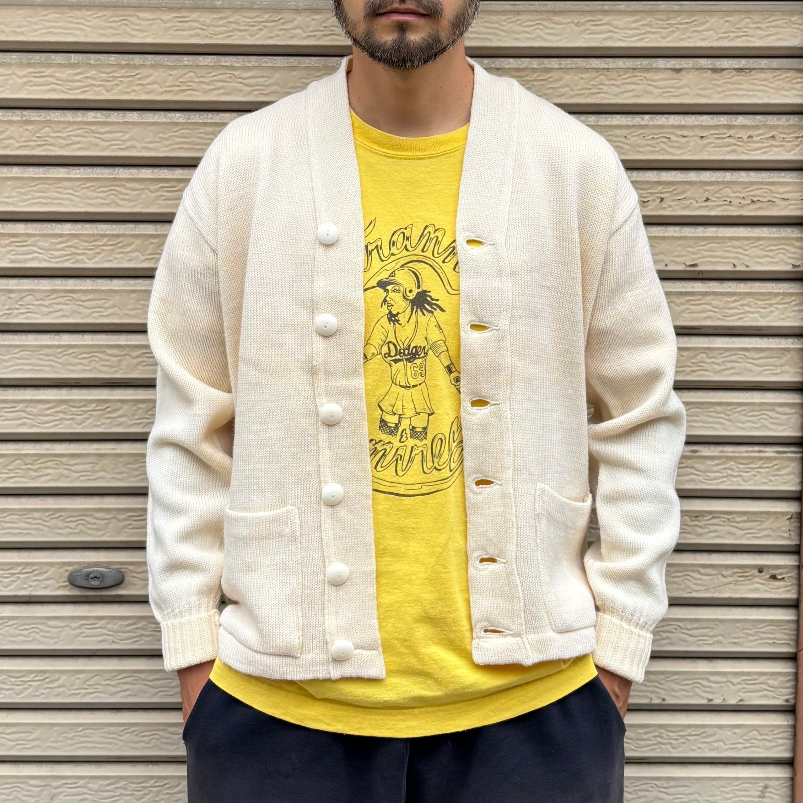 50s 60s Lettered Cardigan レタード　ウールカーディガン 1950's Princeton Lettered Cardigan SIZE L位 . 50年代 レタード