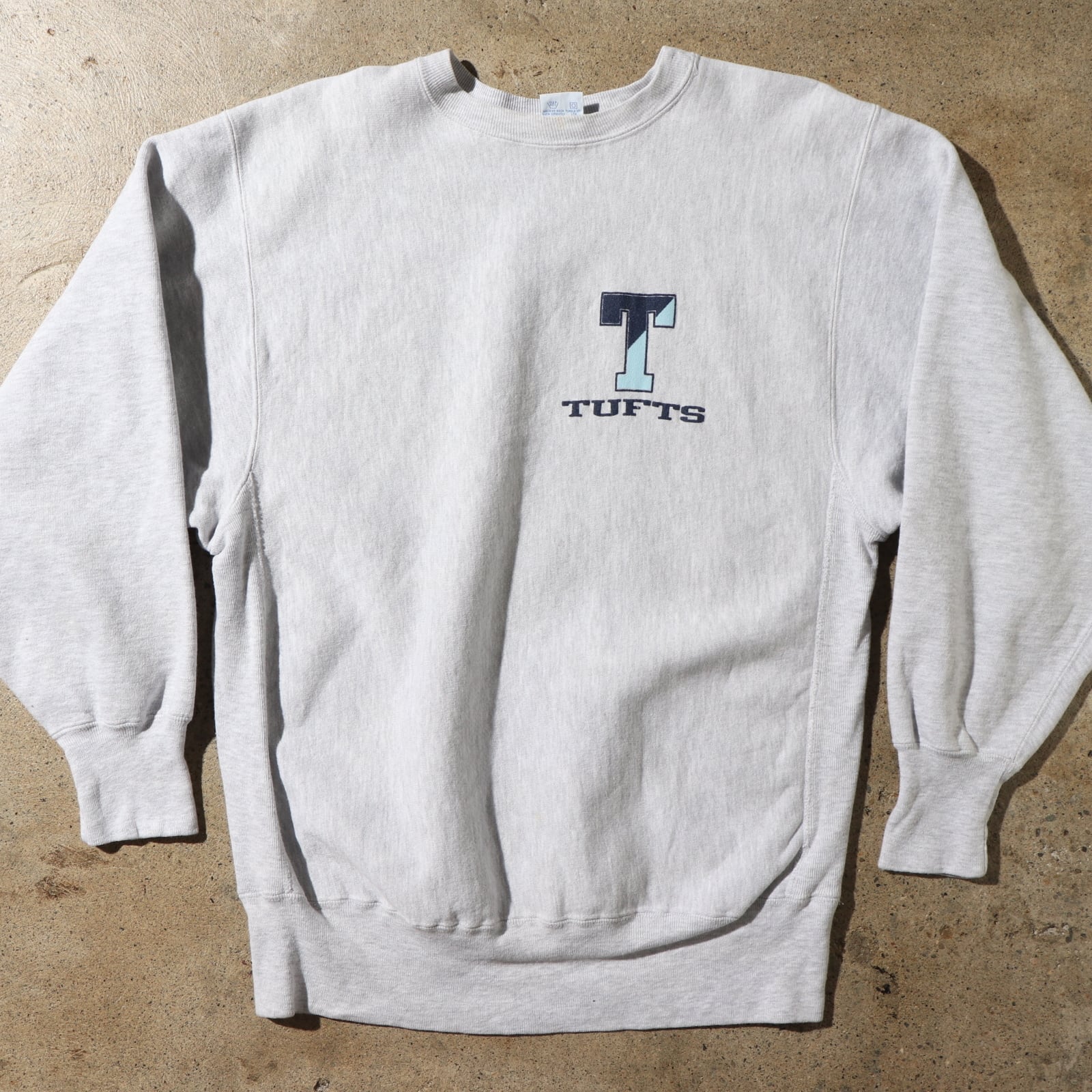 美品 90s XL リバースウィーブ 両面 デカロゴ スウェット グレー 