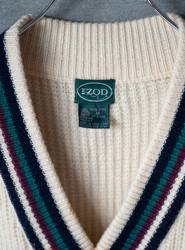 "IZOD" 1980s Cricket sweater vest