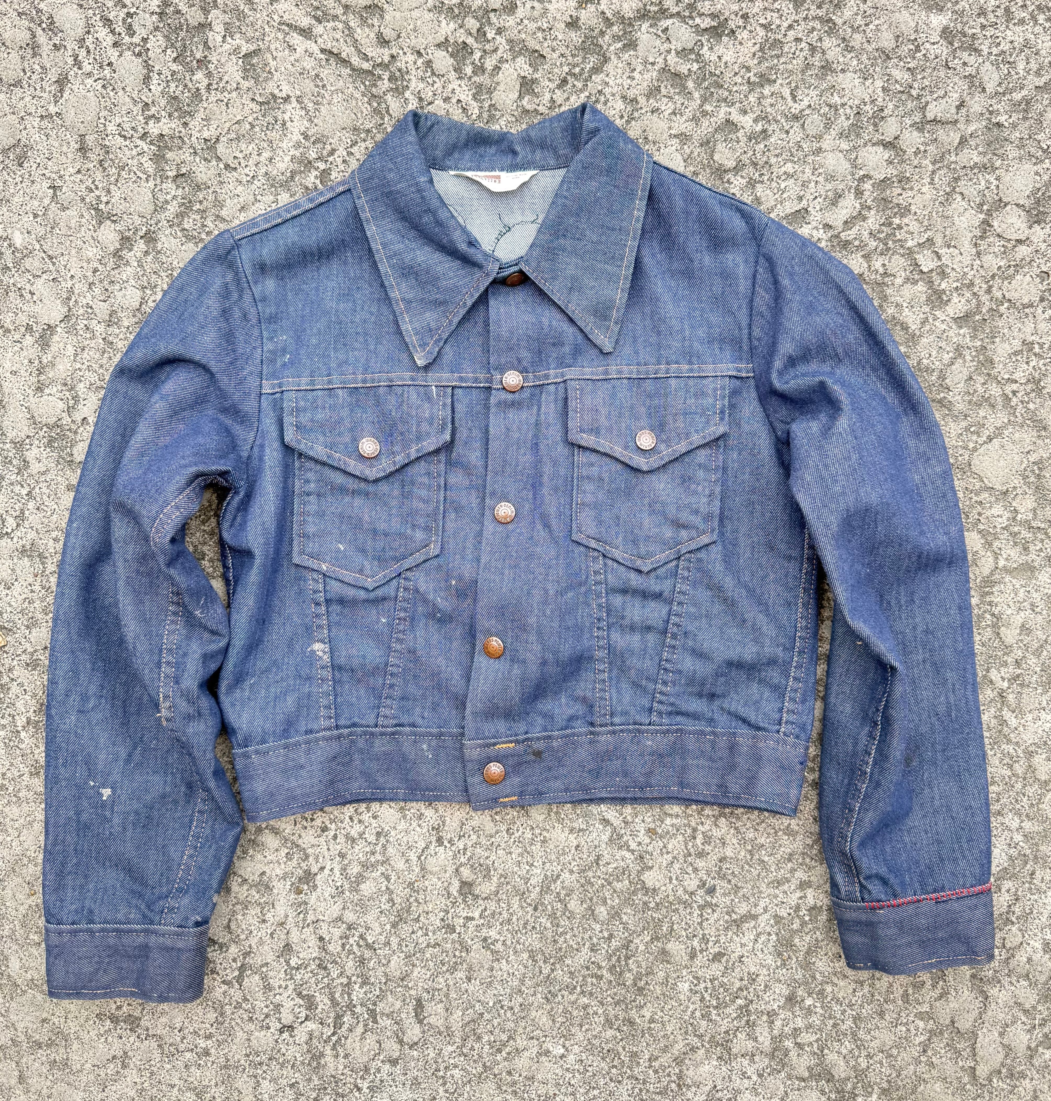 【超ビックサイズ】Levi's 70506-0216 90s 「54」 USA製 80's~90's Levi's 70506-0216 Big Size Denim Jacket 濃紺 USA製 80