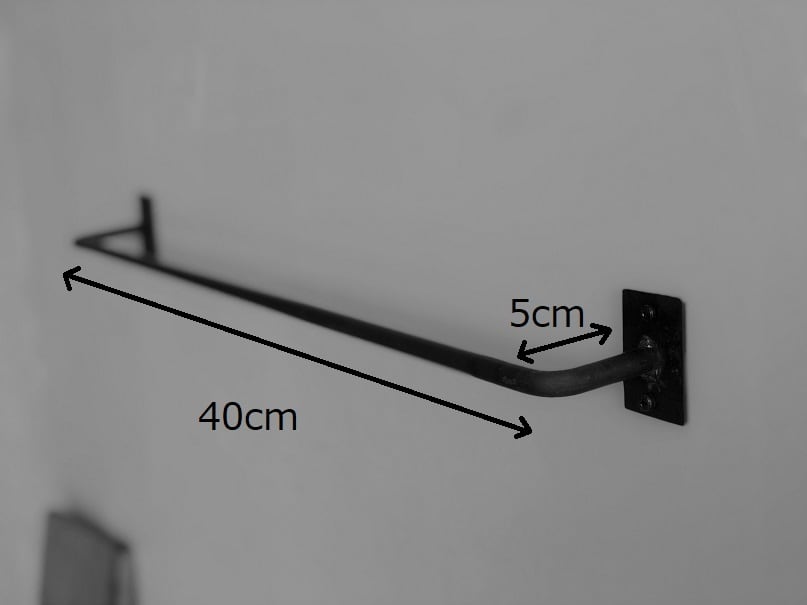 40×5㎝/アイアン・マルチハンガー/コ型/iron bar | アイアン家具のこと