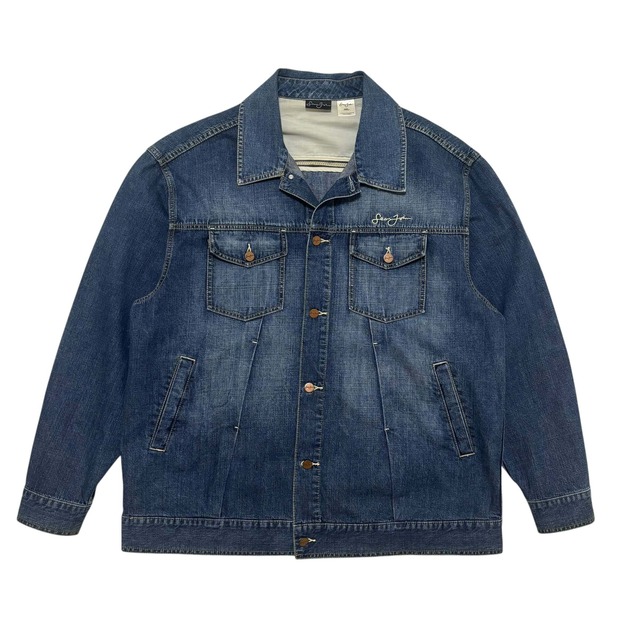 古着 ショーンジョン SEAN JOHN デニムジャケット ジージャン クリーニング済み 90s B系 メンズ XXL