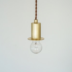 【受注製作】ペンダントランプE26 ＜キャノチェ-75＞ / 真鍮　pendant lamp <canotier-75> / brass