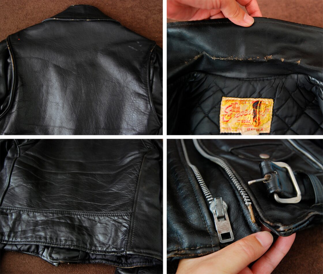 Excelled 70s ダブルライダース 牛革 GENUINE 雄々し LEATHER
