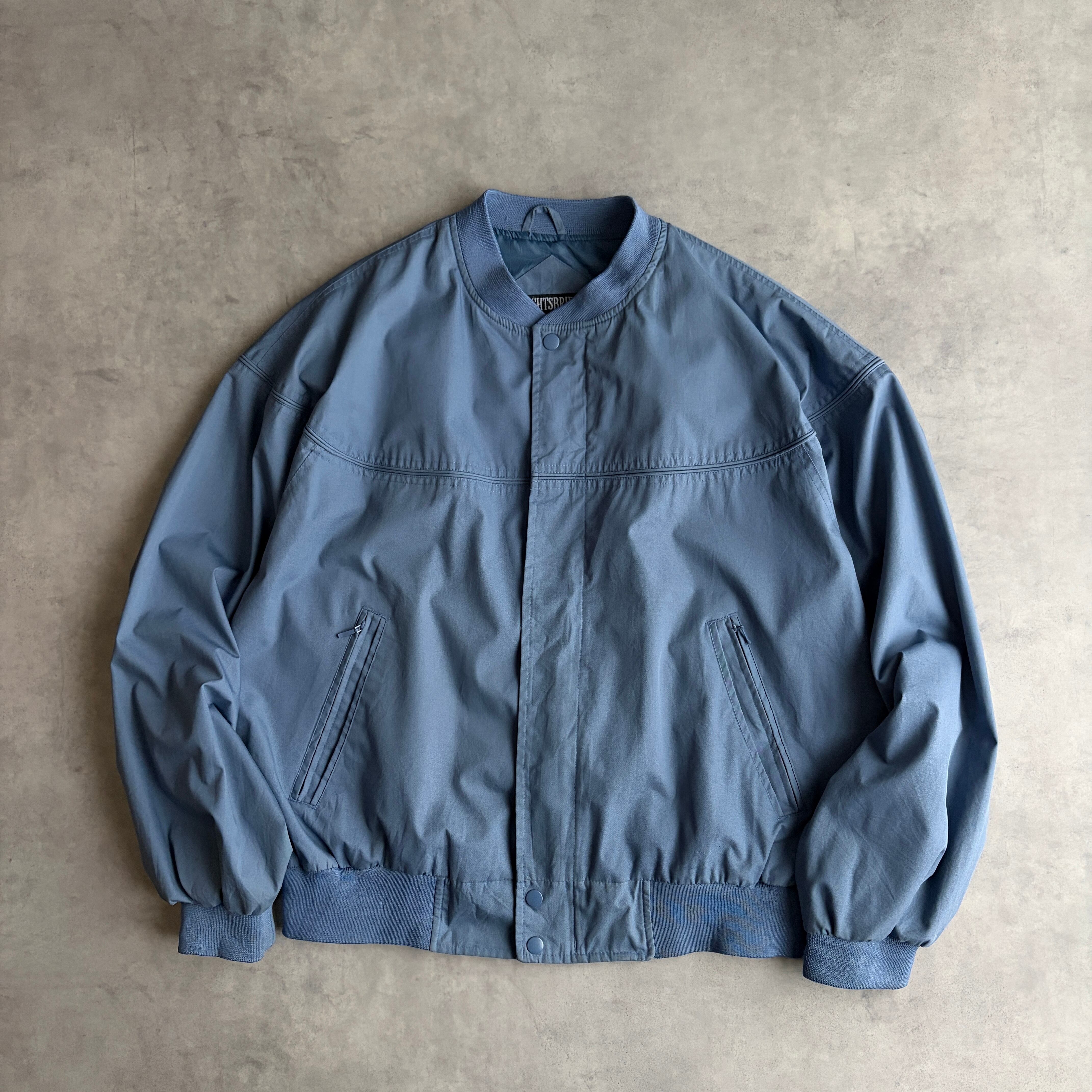 ST.JOHN'S BAY 00s ピーチスキン ジップアップジャケット 青 L 00s / ST JOHN'S BAY / Peach Skin Blouson | J maple