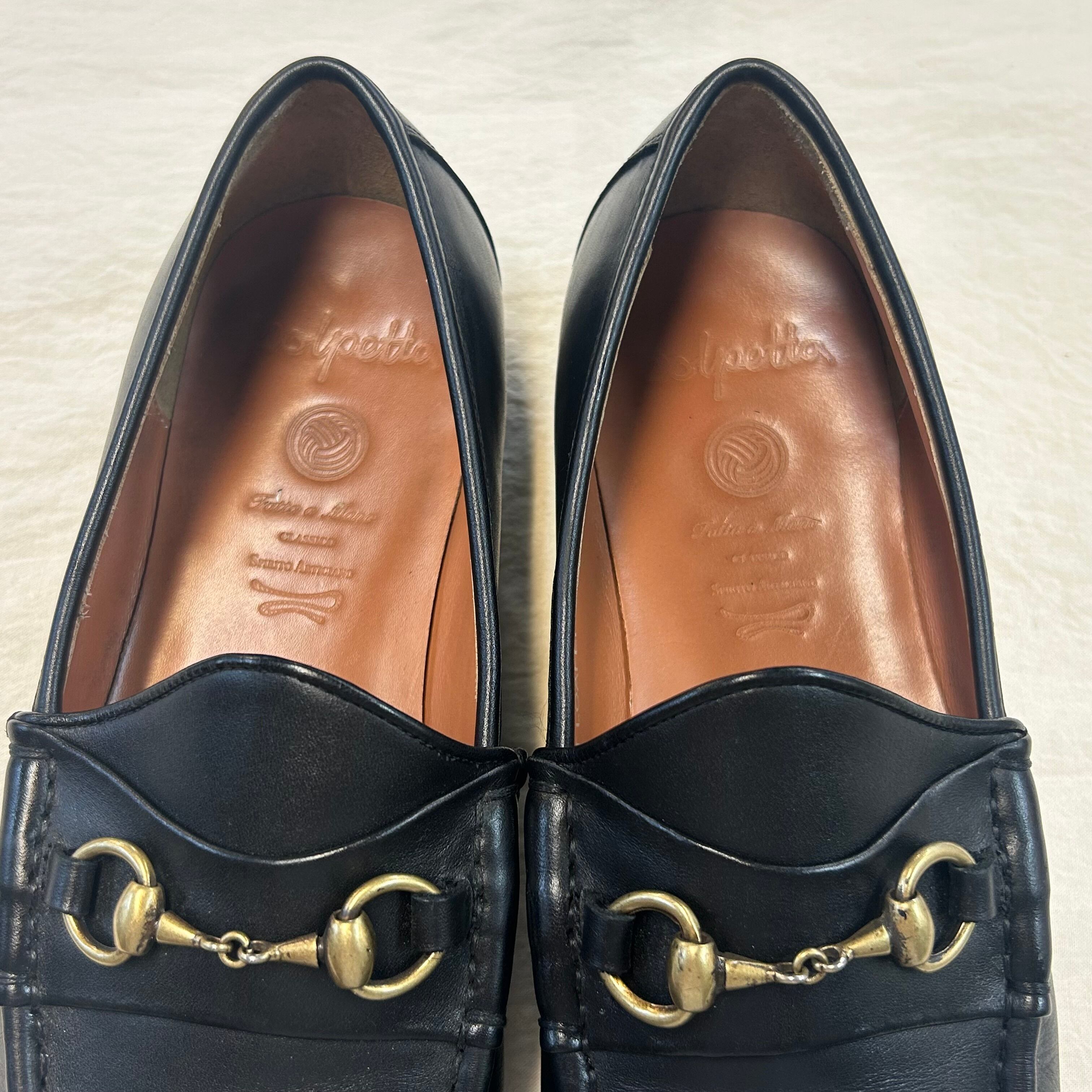 POLPETTA BLACK LEATHER BIT LOAFER《42》 | safarionline