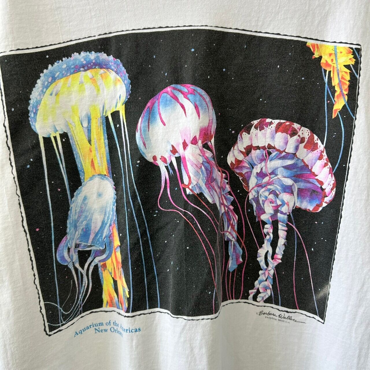 Aquarium 00s~USA製 クラゲ アートTシャツ