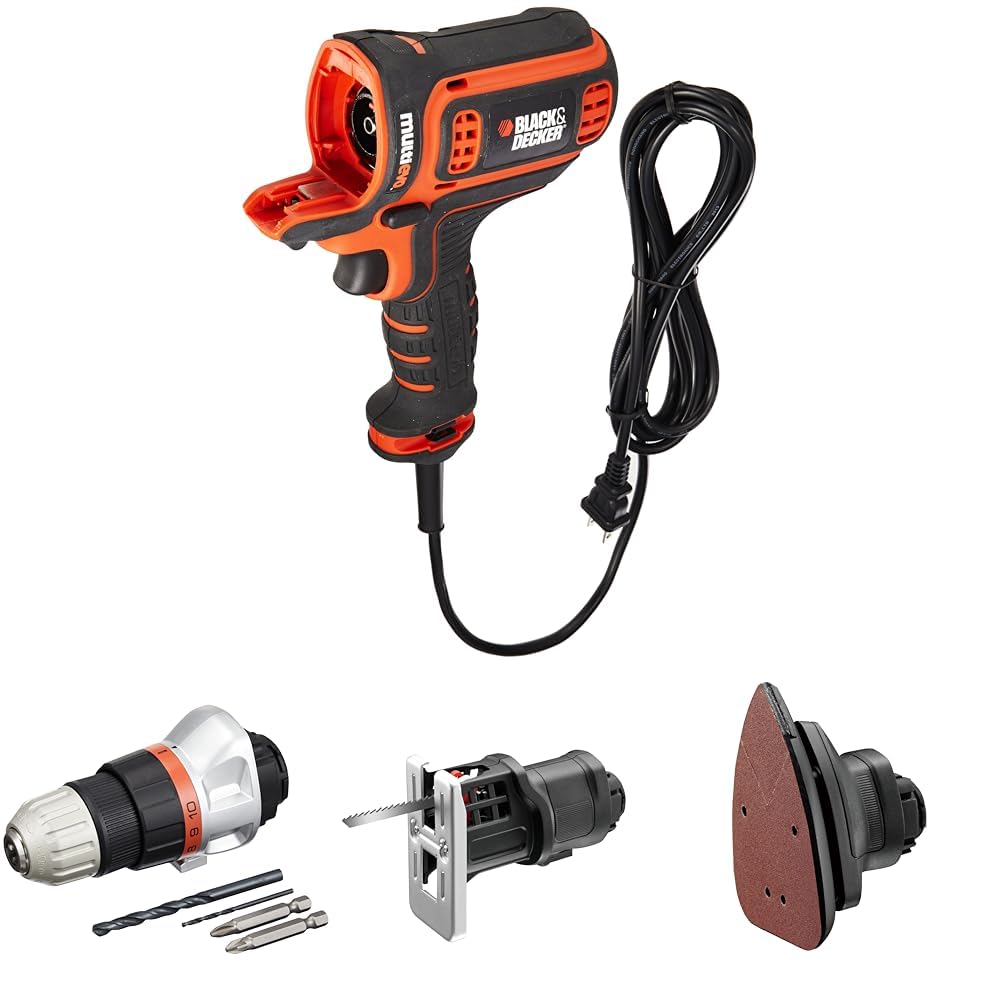 ブラックアンドデッカー　マルチ電動ドライバー ブラックアンドデッカー(BLACK+DECKER) コード式 マルチツール 3in1