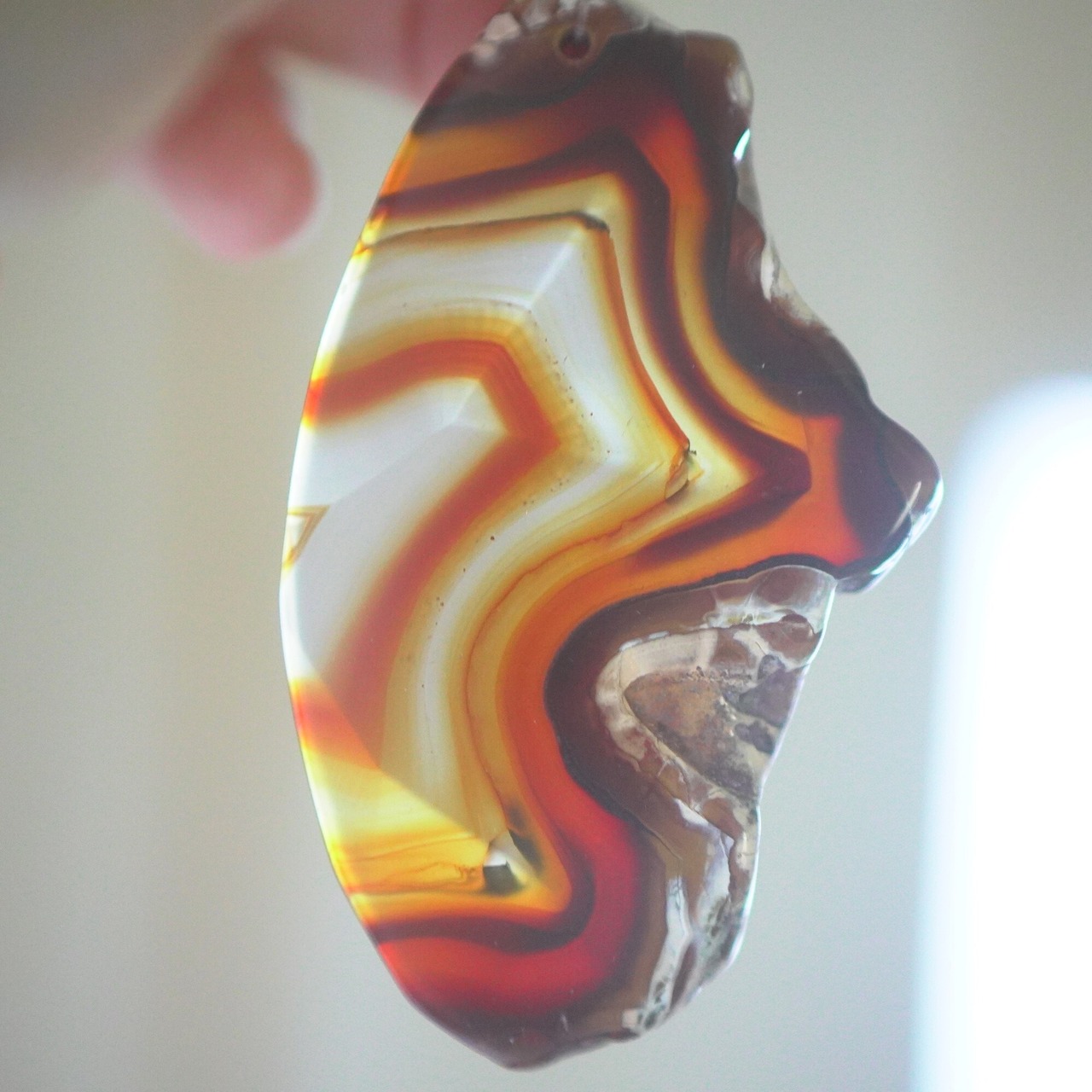 Hot Chocolate - アゲートヒーリングチャイム / Agate Sun Catcher Wind Chime 970