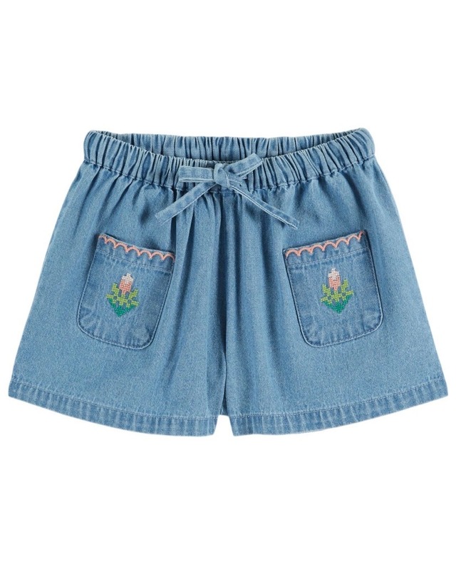 【Emile et Ida】Blue Striped Bermuda Pants