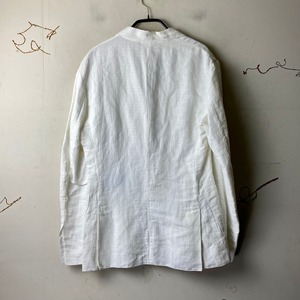 DOLCE&GABBANA white linen tailored jacket