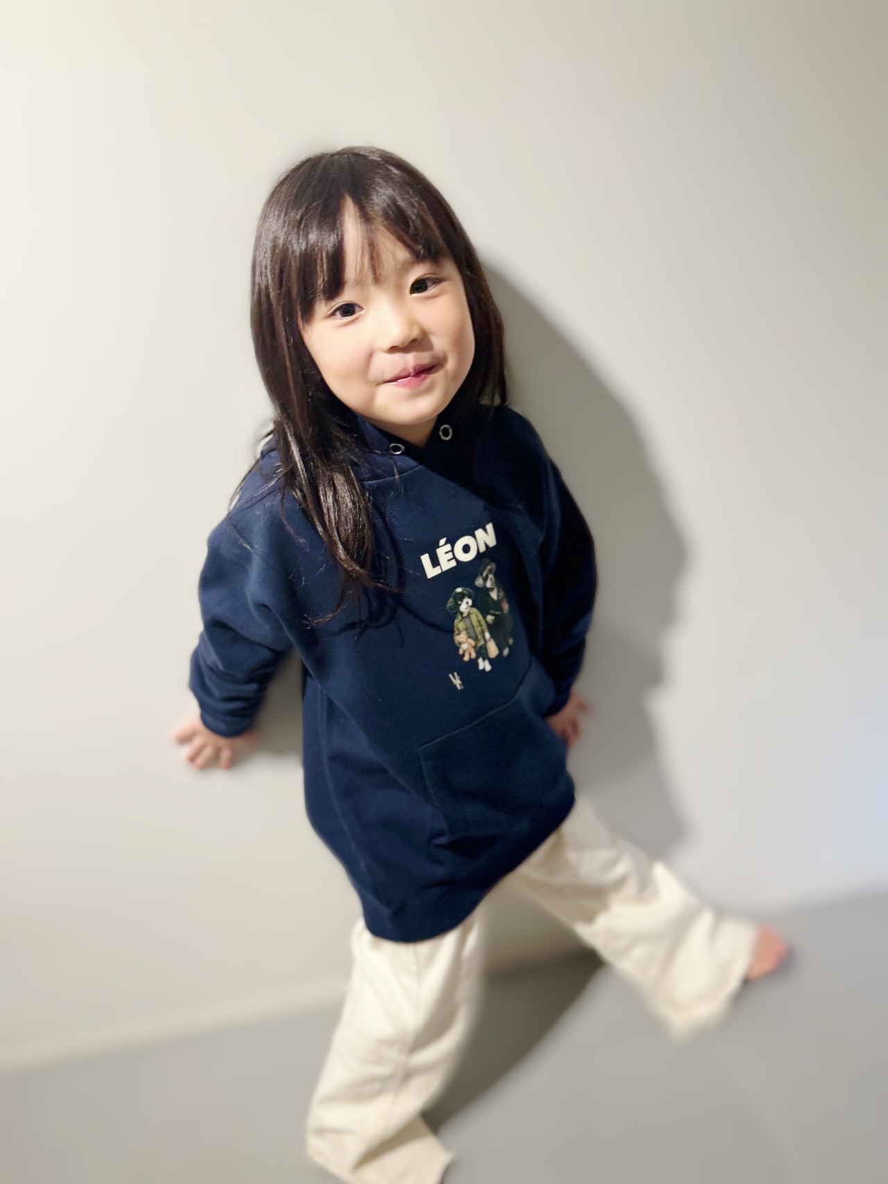 KIDS フーディープルオーバーLEONoriginal ネイビー