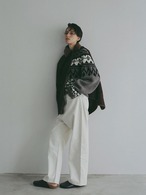 ETRE TOKYO ラウンドヨークハンドニットプルオーバー