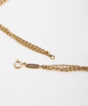 【#Re:room】SV925 W CHAIN LONG NECKLACE［REA222］