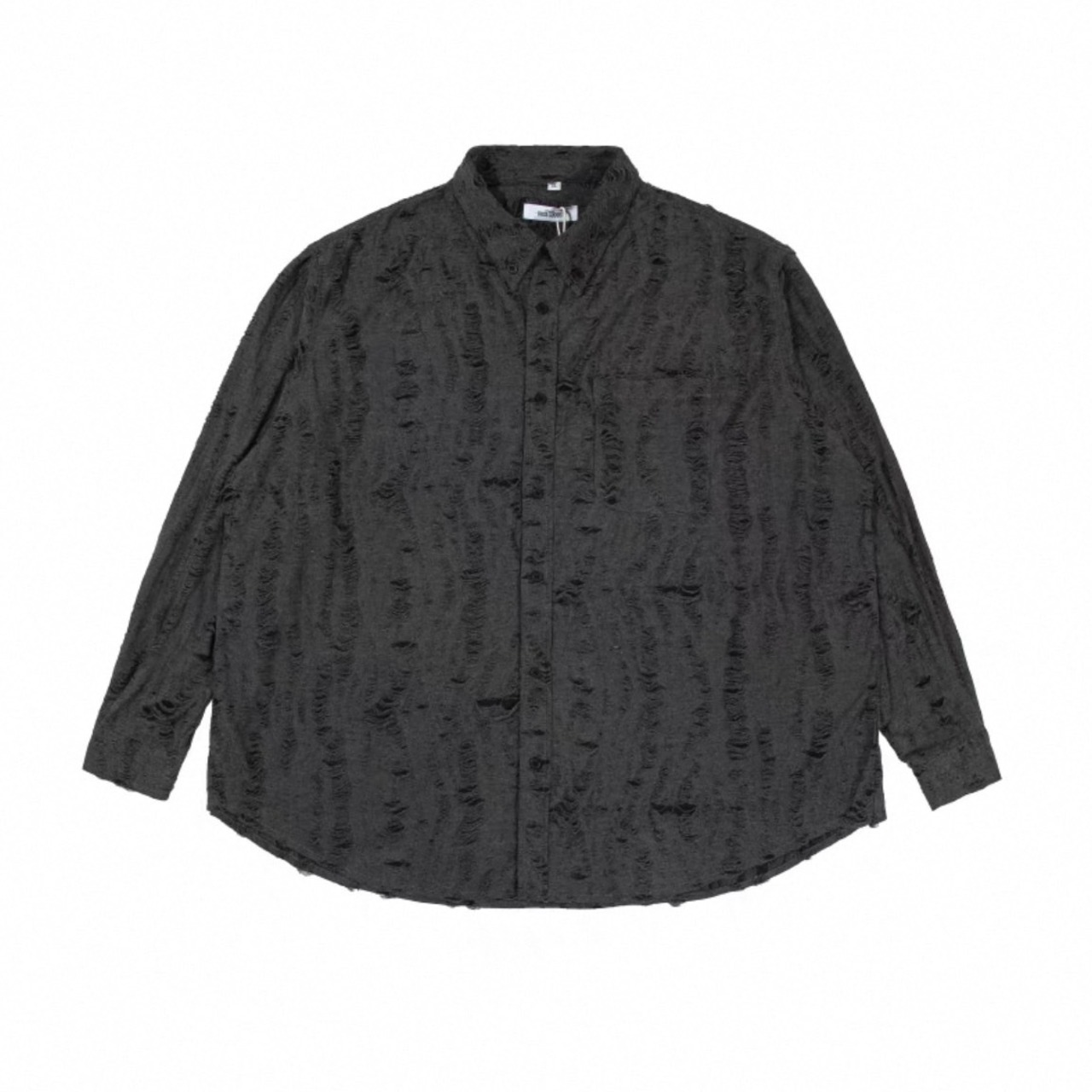 Damage processed long sleeve shirt 0420 - 3