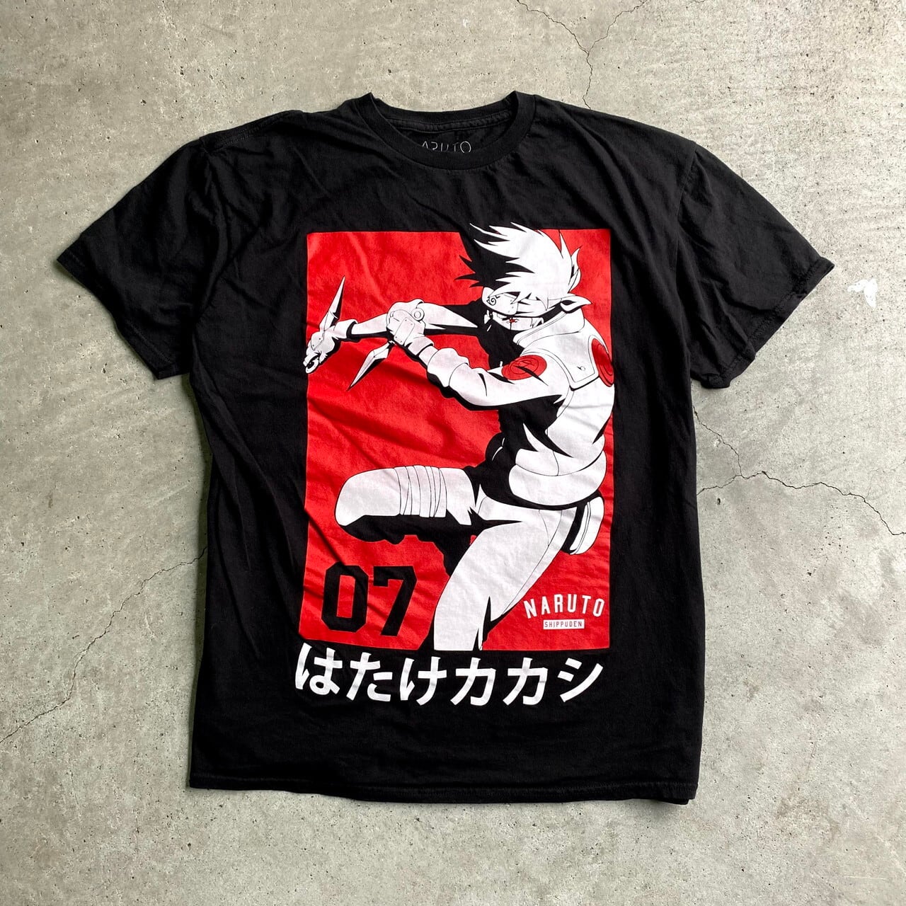 NARUTO ナルト はたけカカシ キャラクタープリントTシャツ メンズL 