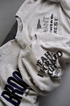 "UNDYED" "Raglan Sweat Crew" "GRAY"