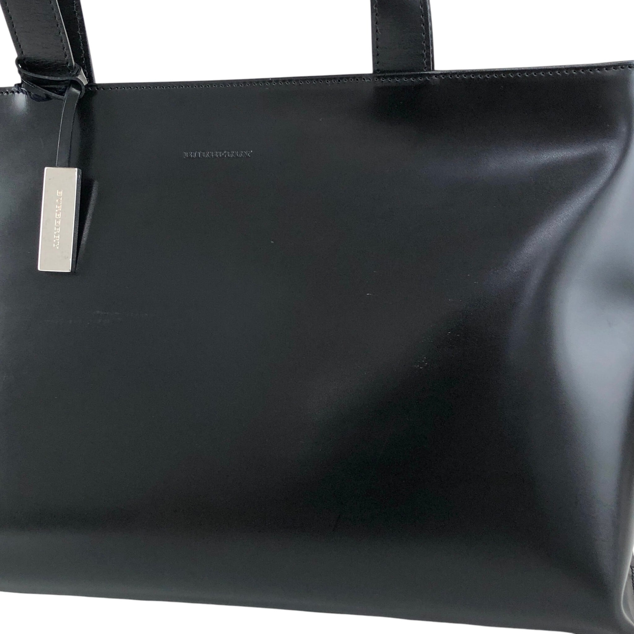 日本直送 名牌中古包 】BURBERRY バーバリー ハンドバッグ ブラック 型