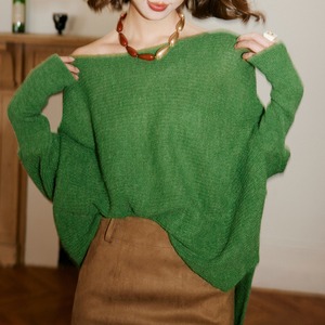 オフショルルーズニット 21893