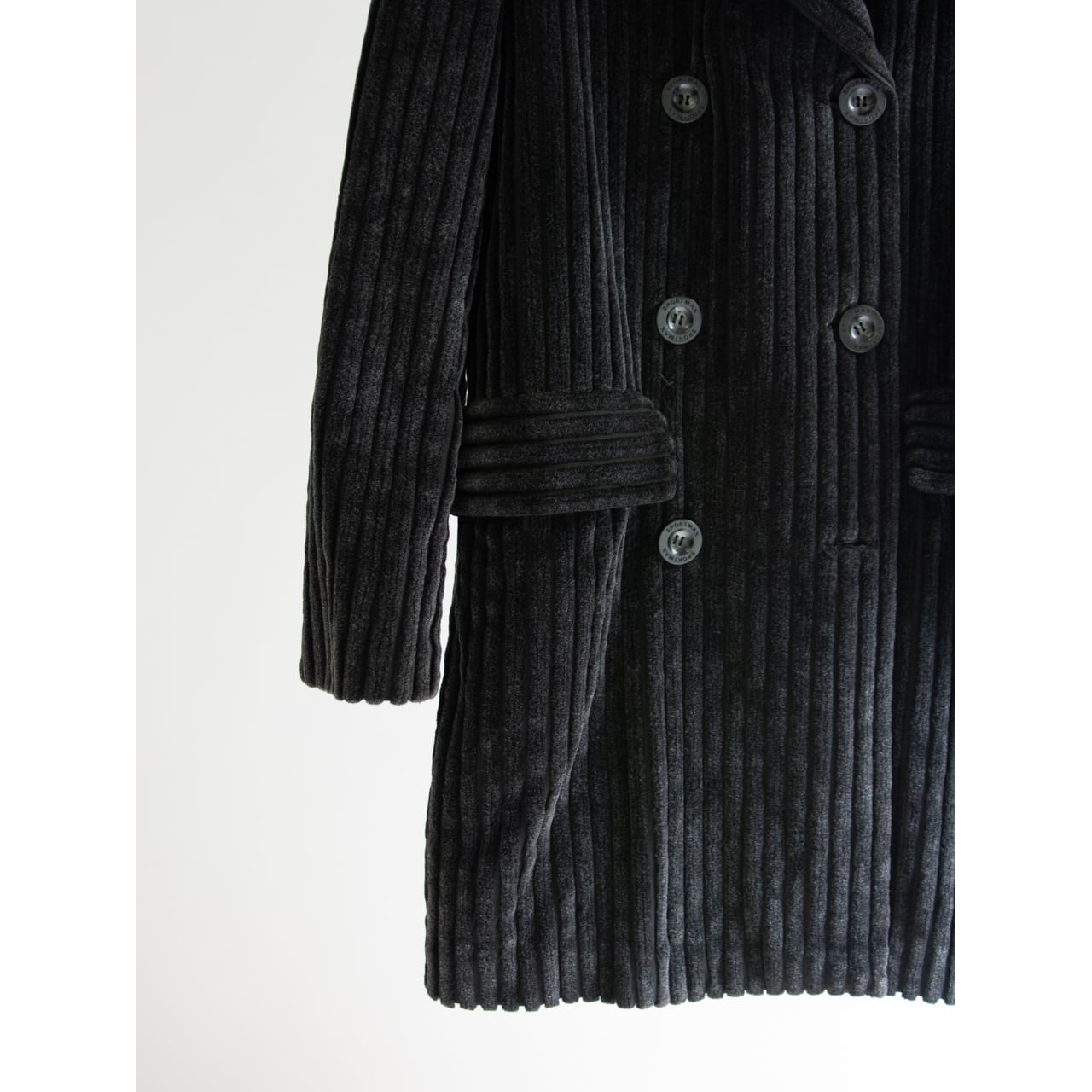 【MaxMara SPORTMAX】Made in Italy 100% Cotton Corduroy Double Jacket（マックスマーラ スポーツマックス イタリア製 太畝コーデュロイダブルジャケット コート）