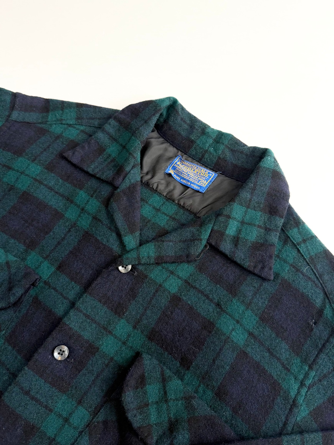 60s PENDLETON WOOL SHIRT Size M