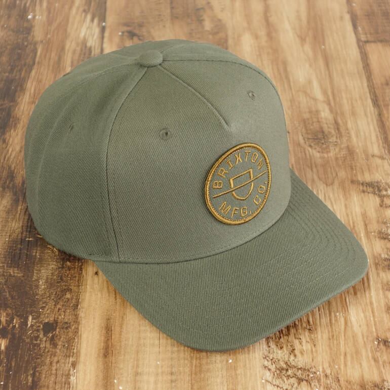 ブリクストン BRIXTON 5パネル スナップバックキャップ カーキ CREST C MP SNAPBACK カジュアル