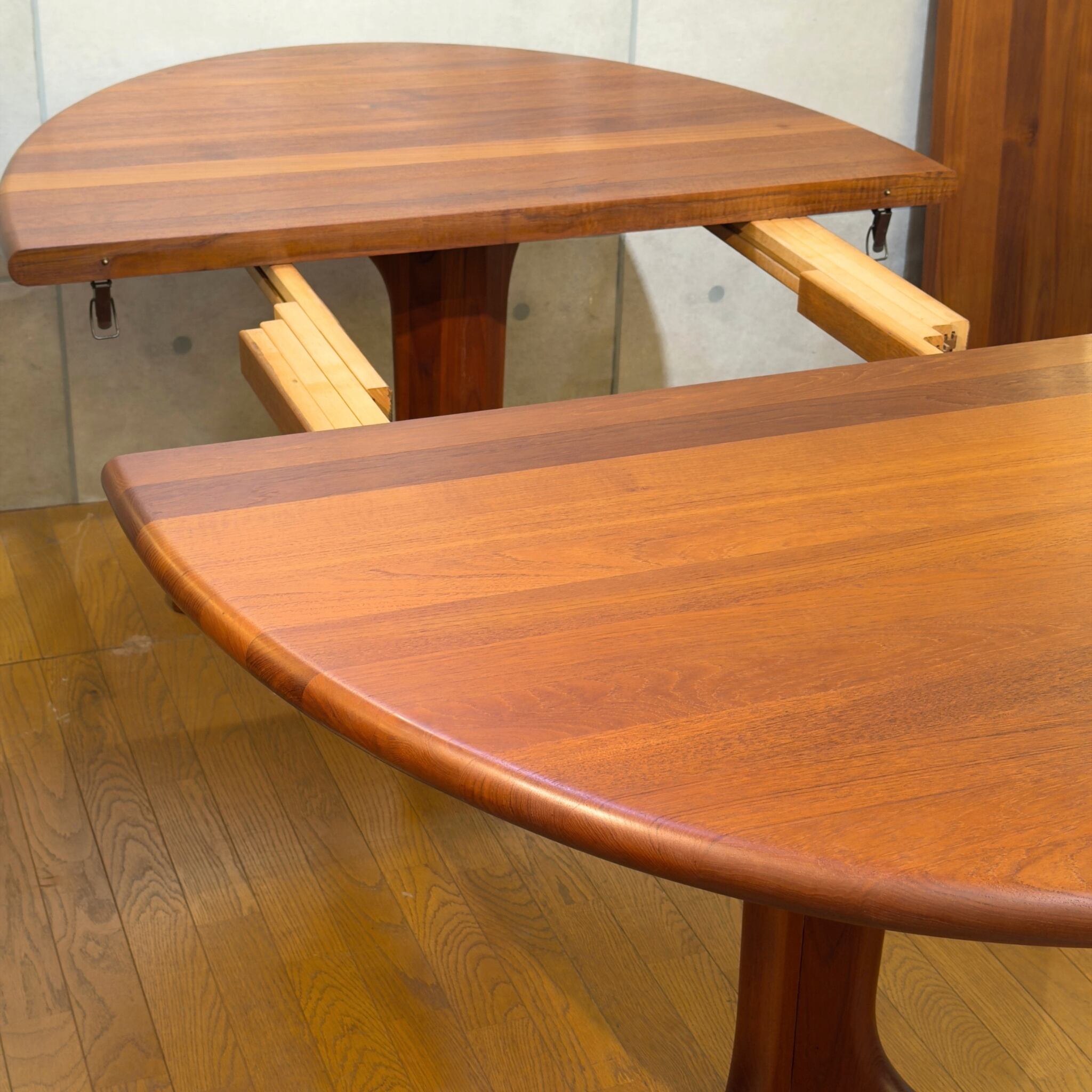 GUDME/北欧ヴィンテージ　チーク　オーバルエクステンションテーブル VINTAGE】Nordic Extension Oval Dining Table / 北欧ヴィンテージ