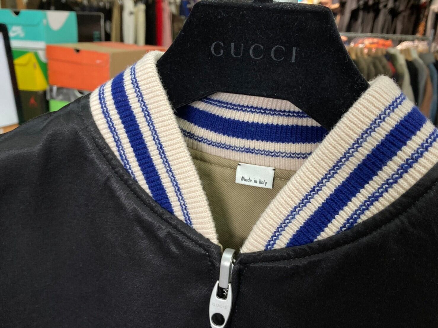 移転SALE GUCCI ORGASMIQUE REVERSIBLE BOMBER JACKET BLACK/L 移転SALE GUCCI ORGASMIQUE REVERSIBLE BOMBER JACKET BLACK/L