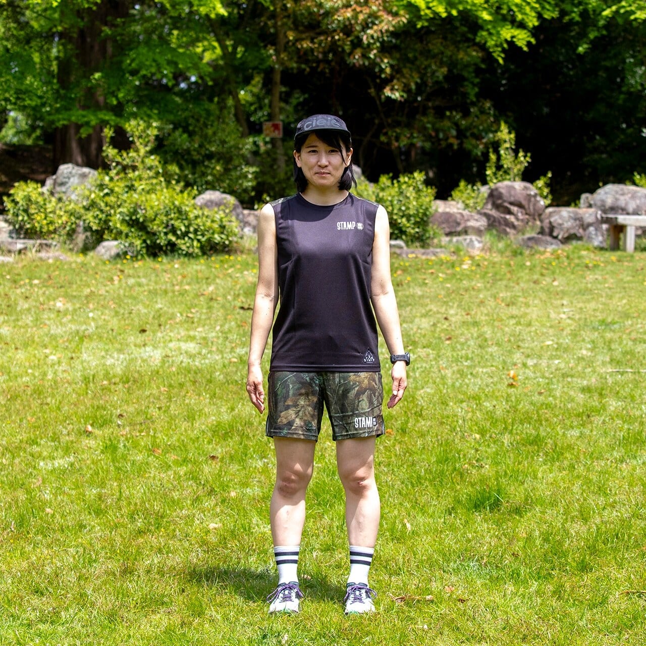 STAMP RUN&CO（スタンプ ランアンドコー）EASY RUN SHORTS (REAL TREE