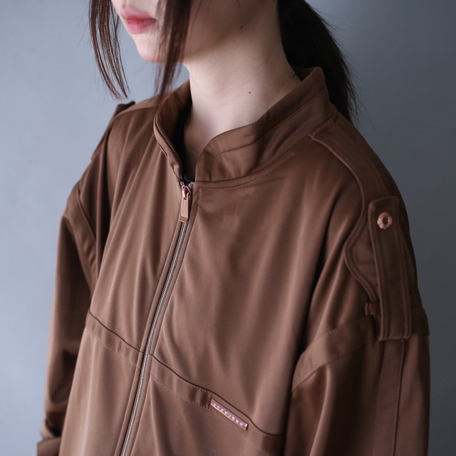 "Sean John" super over silhouette with epaulet design track jacket