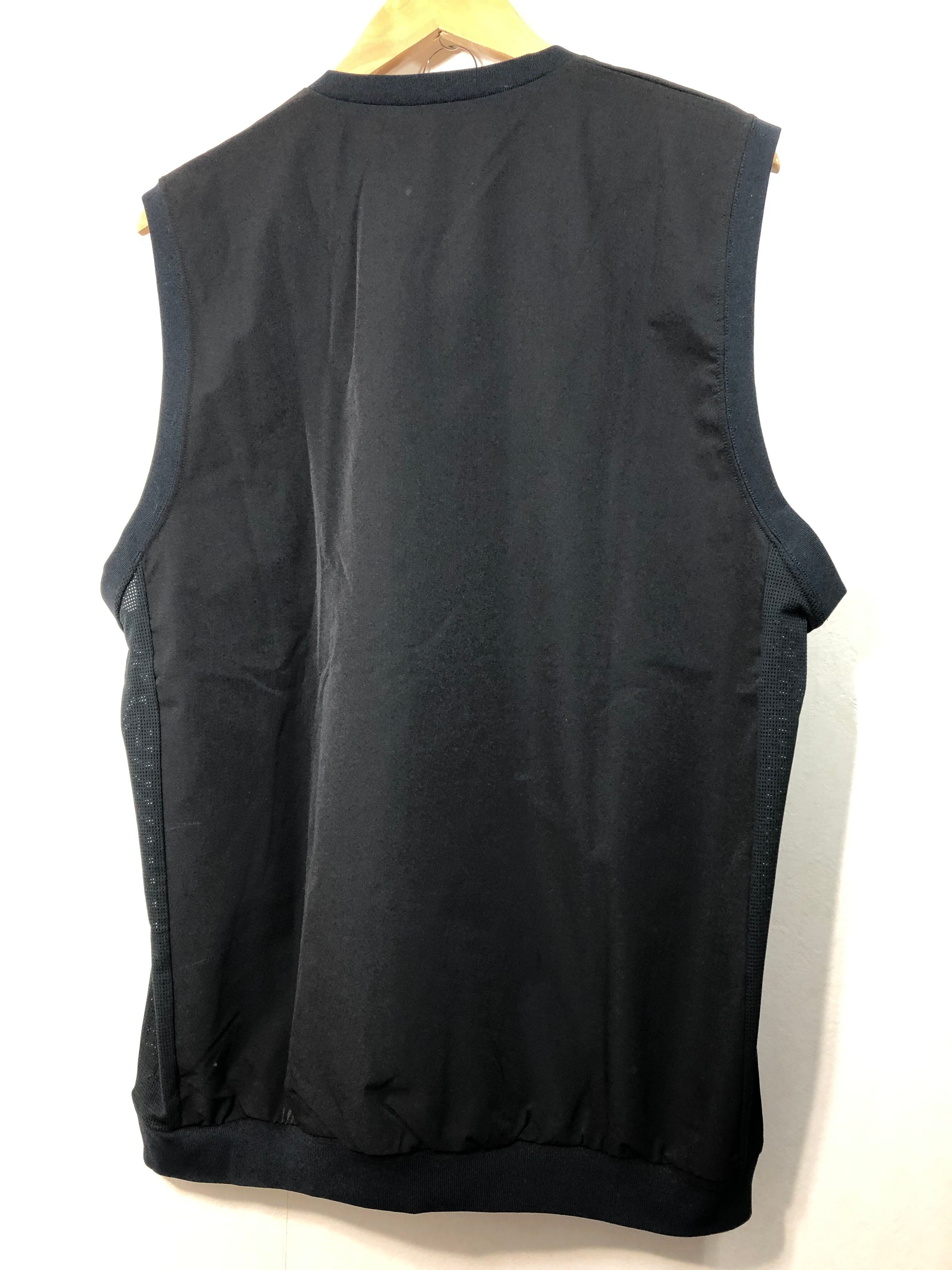 010511○ Back Channel DRY VEST L ブラック Vネック ドライ ベスト 
